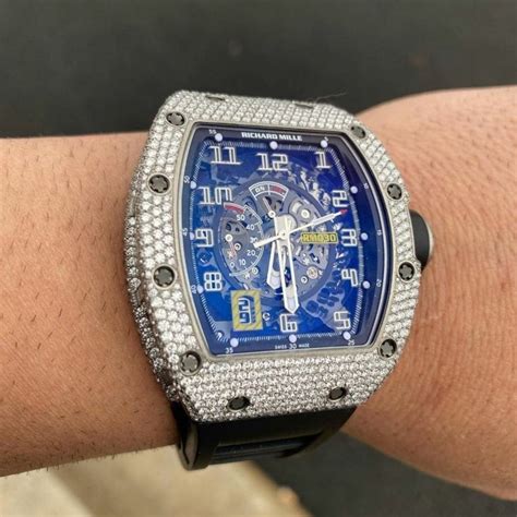 fully iced out richard mille|iced out watch real.